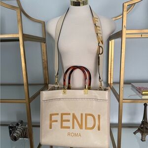 NOT Fendi Beige Tote Bag